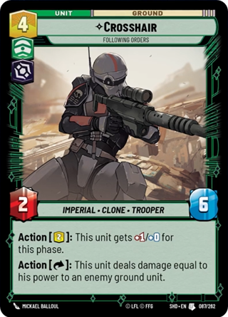 Crosshair Following Orders