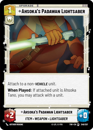 Ahsoka's Padawan Lightsaber