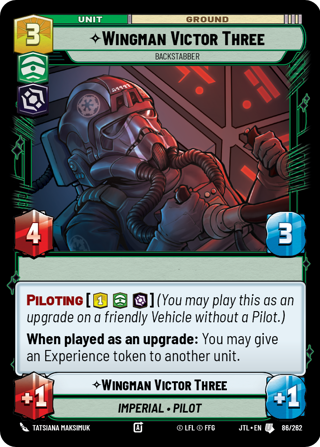 Wingman Victor Three, Backstabber