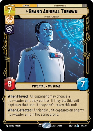 Grand Admiral Thrawn, Grand Schemer
