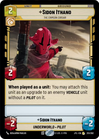 Sidon Ithano, The Crimson Corsair