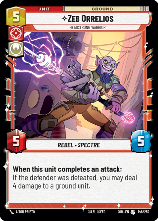 Zeb Orrelios, Headstrong Warrior
